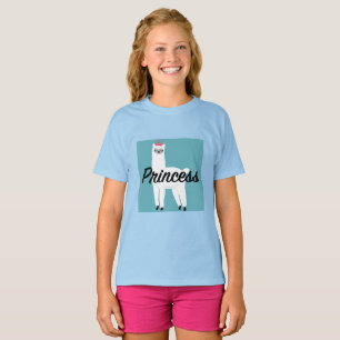 Princess Lama Design - T-shirt de base pour filles
