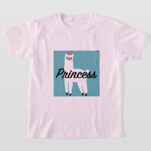 Princess Lama Design - T - Shirt für Mädchen