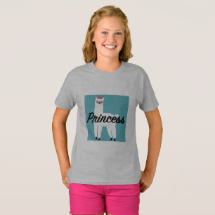 Princess Lama Design - T - Shirt für Mädchen