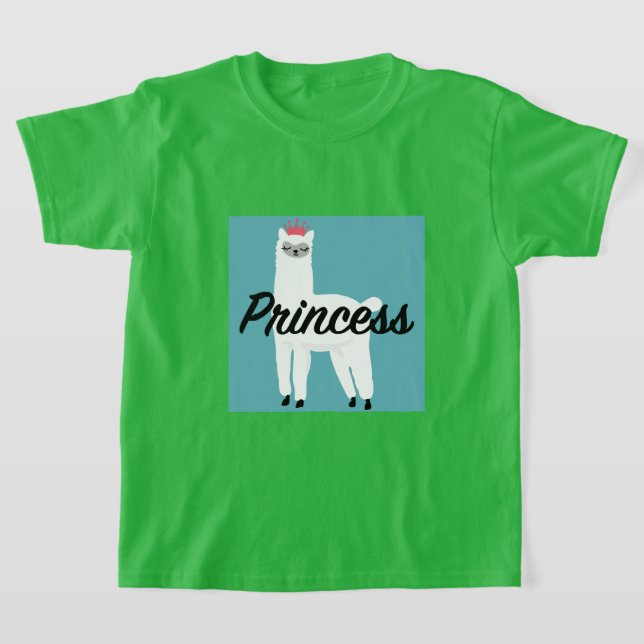 Princess Lama Design - T - Shirt für Mädchen (Ablage )