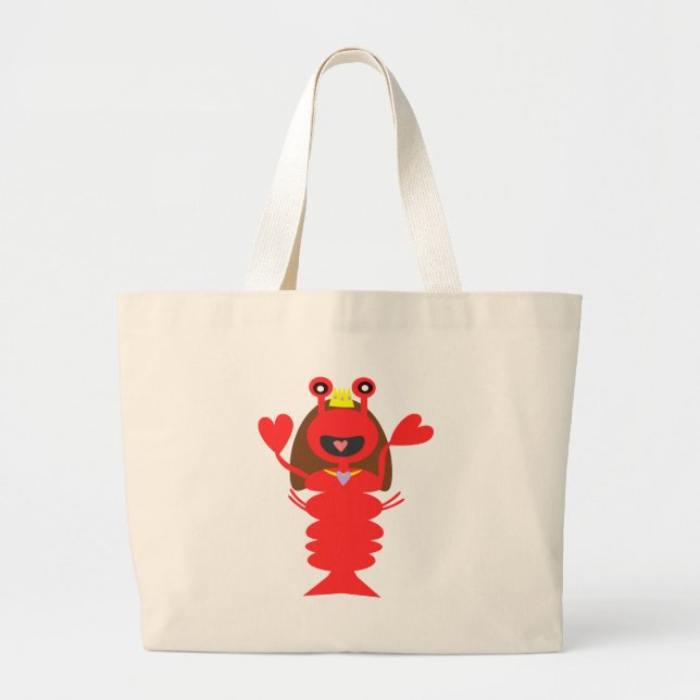 Princess Lobster Jumbo Stoffbeutel (Vorne)