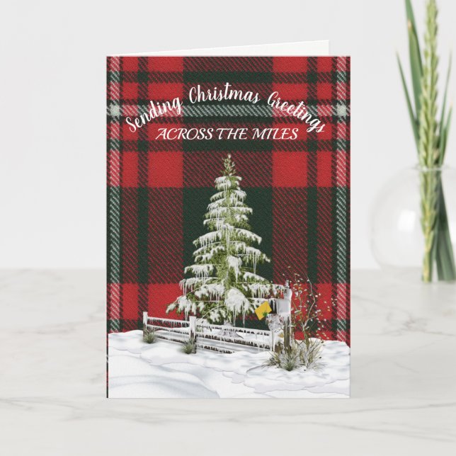 Princess Margaret Rose Tartan Christmas Feiertagskarte (Vorderseite)