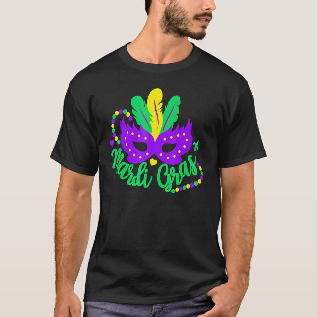 Princess Masquerade Mask Mardi Gras T-Shirt (Vorderseite)