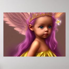 Princess Niedlicher kleiner Mädchenschmetterling l Poster