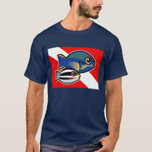 Princess Parrotfish & Baby Diving Flag T-Shirt