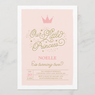 Princess Party 2e anniversaire  Invitation d'anniv