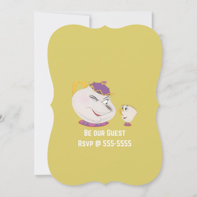 Princess-Party Einladung (Rückseite)