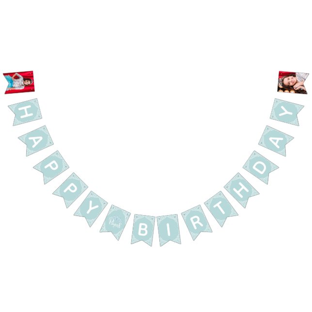 Princess Party Foto Happy Birthday Wimpelkette (Alle)
