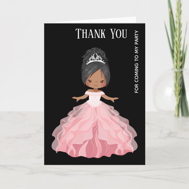 Princess Party Gown Dress Dankeskarte (Vorderseite)