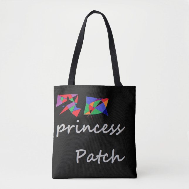 Princess Patch Design zu Ehren einer Katze Tasche (Vorderseite)