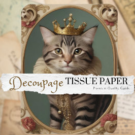 Princess Paws Decoupage Seidenpapier