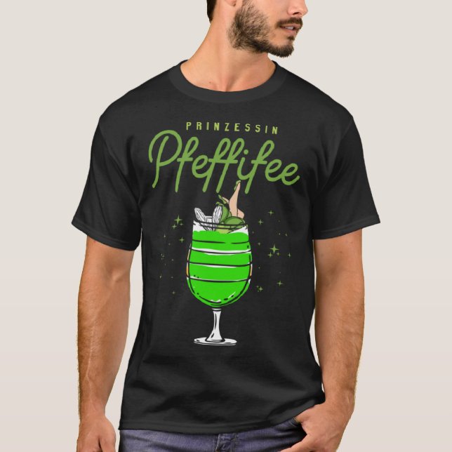 Princess Pepffifee Saufen Apres Ski mit Peppermin T-Shirt (Vorderseite)