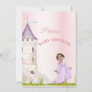 Princess Pink Baby Girl Dusche Einladung