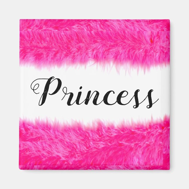 "Princess Pink Fluff" Magnet (Vorne)