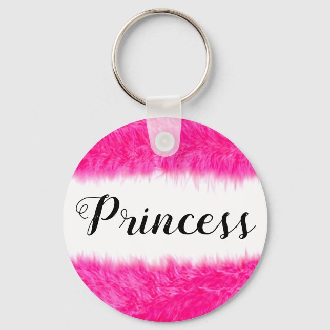 "Princess Pink Fluff" Schlüsselanhänger (Vorderseite)