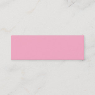 Princess Pink Girl Pastellfarben Nur rosa Farbe Mini Visitenkarte