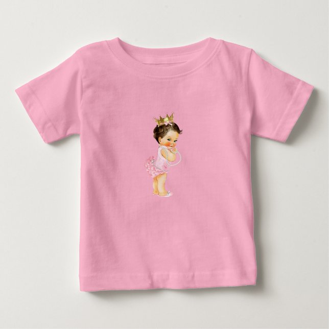 Princess Pink & Gold Baby T-shirt (Vorderseite)