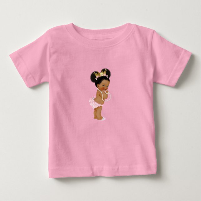 Princess Pink & Gold Baby T-shirt (Vorderseite)