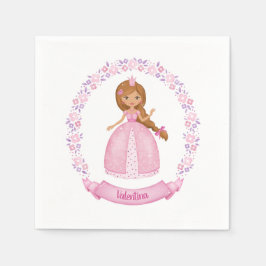 Princess Pink Niedlich Personalisiert Serviette