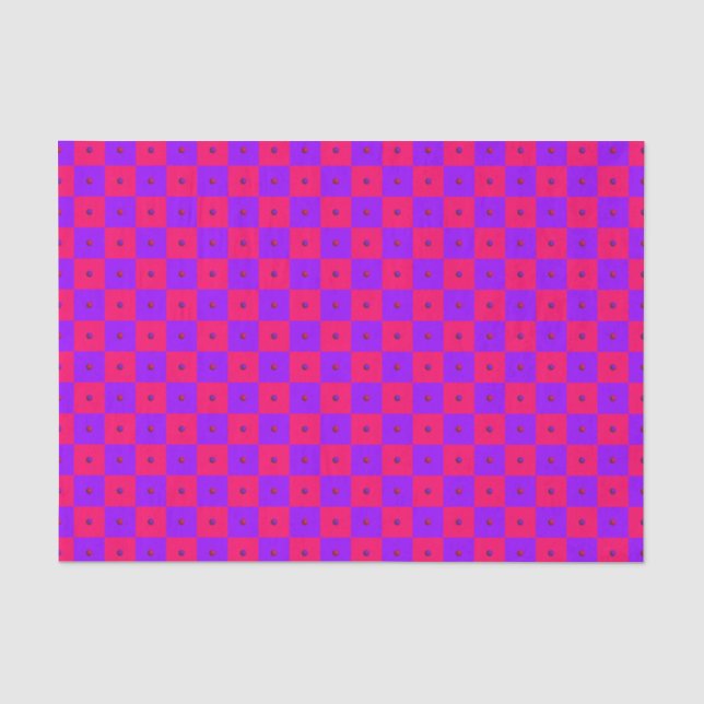 Princess Polka Dot Tiles-TISSUE WRAPPING PAPIER (Vorderseite)