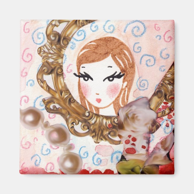 Princess Portrait Magnet (Vorne)