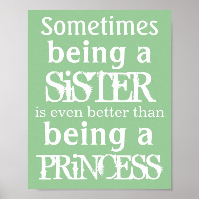 Princess Poster für Schwestern (Vorne)