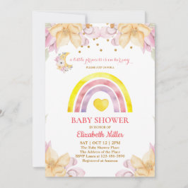 Princess Rainbow Baby Shower Einladung