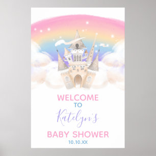 Princess Rainbow Begrüßungszeichen Poster