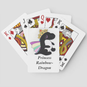 Princess Rainbow-Dragon spielt Karten von JML Spielkarten
