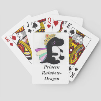 Princess Rainbow-Dragon spielt Karten von JML Spielkarten