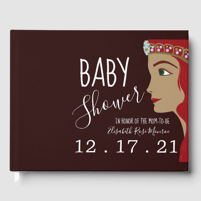 Princess Red Baby Dusche Gästebuch (Vorderseite)