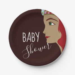 Princess Red Baby Dusche Pappteller