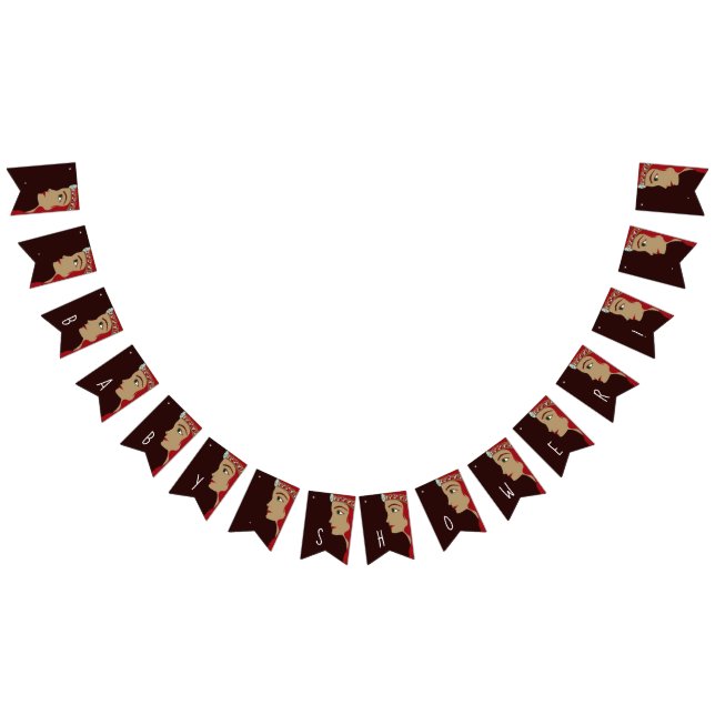 Princess Red Baby Dusche Wimpelkette (Alle)