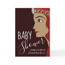 Princess Red Baby Shower Einladung
