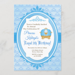 Princess Royal Ball Anniversaire Invitation Carria