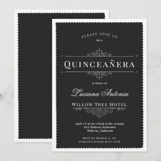 Princess Royal Elegante Quinceanera Einladung