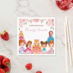 Princess Royal Queen Birthday Party Paper Napkins Serviette