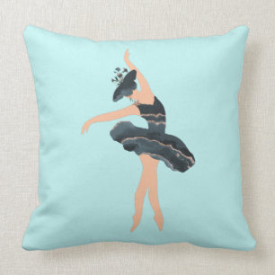 Princess Schmetterling Ballerina blau und gold Wer Kissen