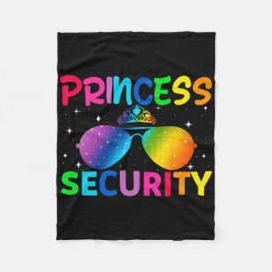 Princess Security Birthday Halloween-Party Funny m Fleecedecke