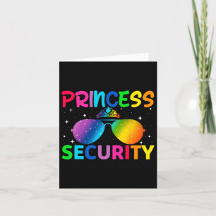 Princess Security Birthday Halloween-Party Funny m Karte