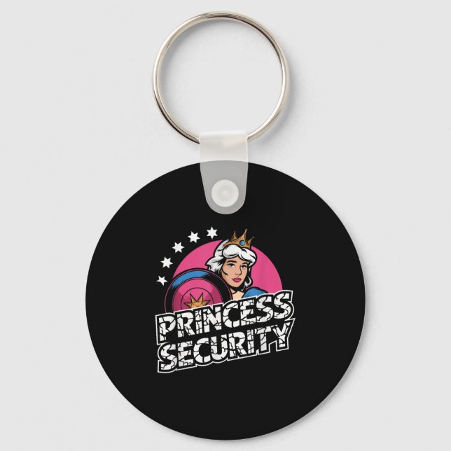 Princess Security Birthday Vater & Amp; Mama Boys  Schlüsselanhänger (Vorderseite)