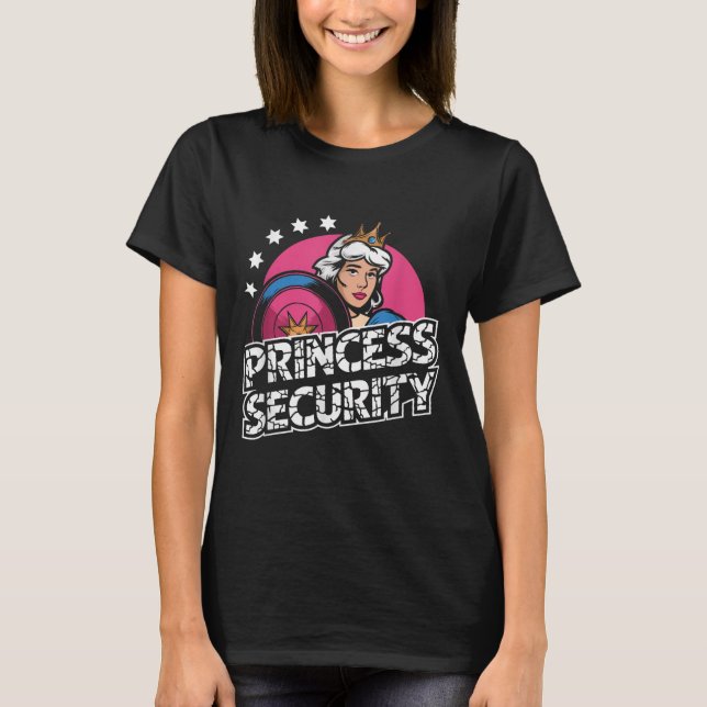 Princess Security Birthday Vater & Amp; Mama Boys  T-Shirt (Vorderseite)