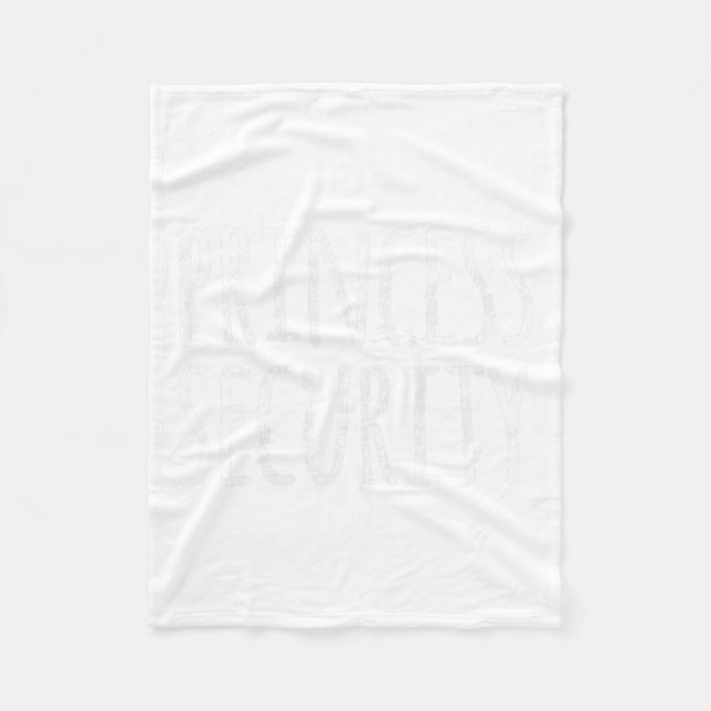 Princess Security Halloween Kostüm Vater Men Match Fleecedecke (Vorderseite)