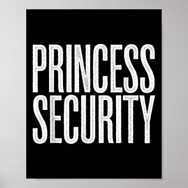 Princess Security Protection Retro Castle Poster (Vorne)