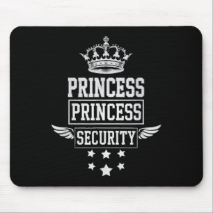 Princess Security Retro Birthday Vater Mama Boys B Mousepad