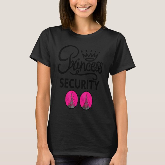 Princess Security Sprichwort für Boyfriend Vater B T-Shirt (Vorderseite)