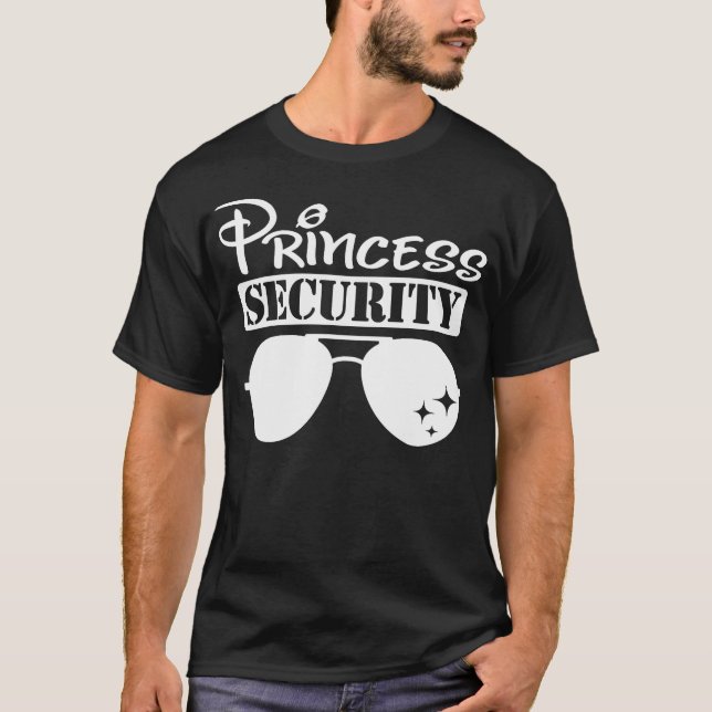 Princess Security Team Vater Männer Familienreise  T-Shirt (Vorderseite)