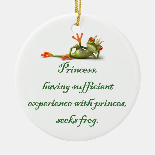 Princess Seeks Frog Ornament (Vorne)