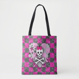 Princess Skull Heart Tote Bag Tasche