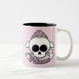 Princess Skull Zweifarbige Tasse